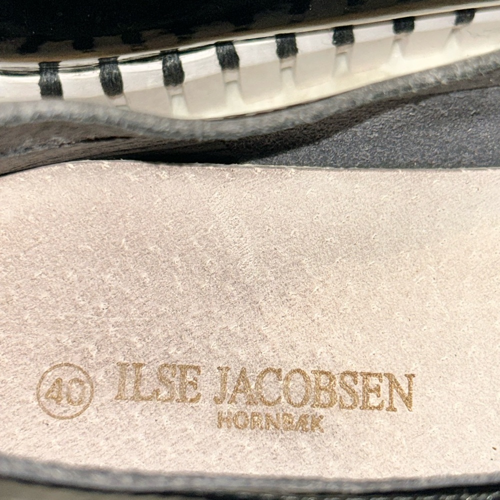 Ilse Jacobsen Hornbaek Shiny Black patent Slip-On Loafer women’s size 10 - Picture 6 of 9